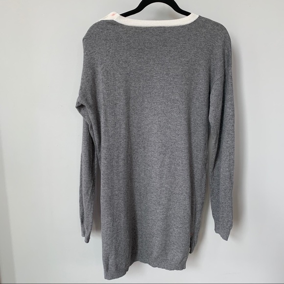 Wallace Grey Cotton Blend Tunic Length Sweater -L - Picture 6 of 8